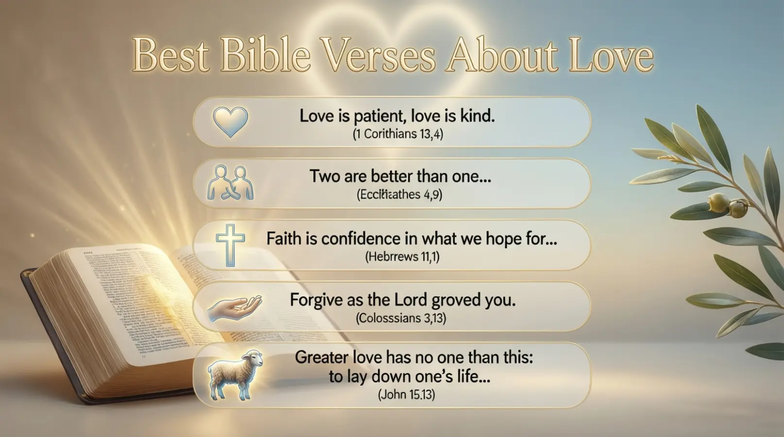 Best Bible Verses About Love