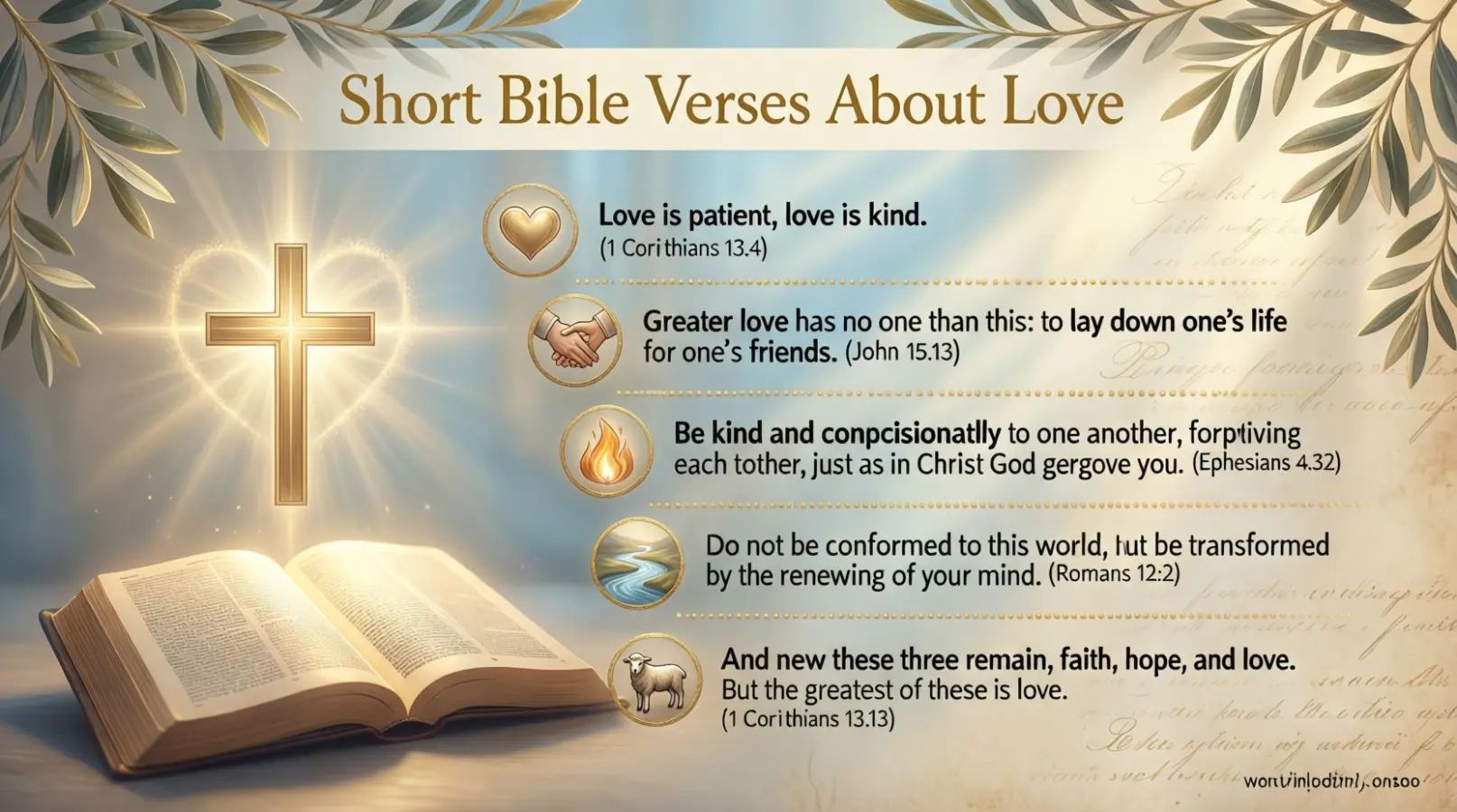 Short Bible Verses About Love
