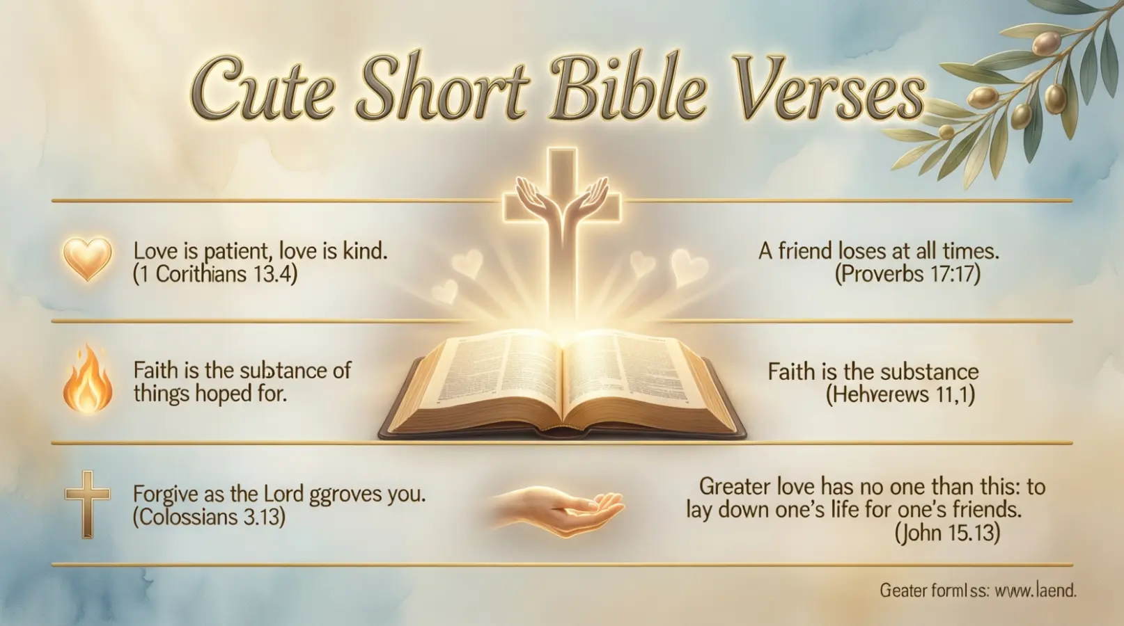 cute short bible verses