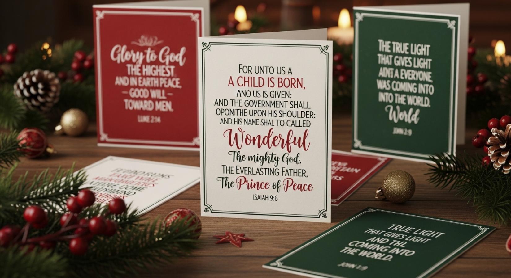 Christmas Bible Verses for Cards