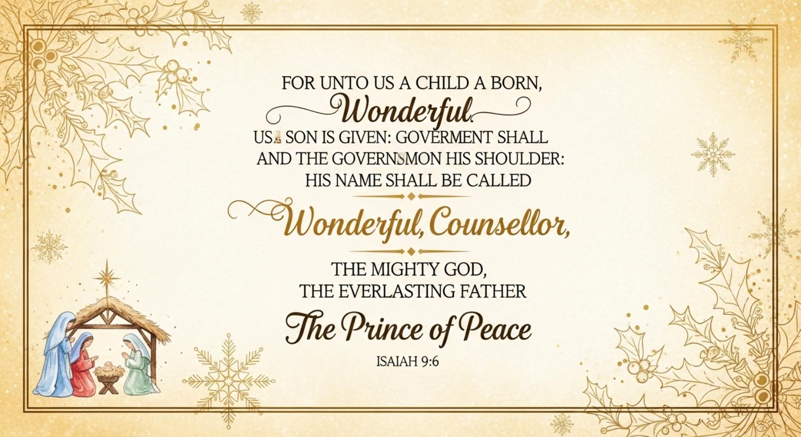 Bible Verses for Christmas Cards