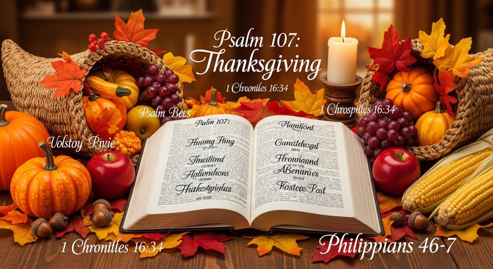 Bible Verses for Thanksgiving