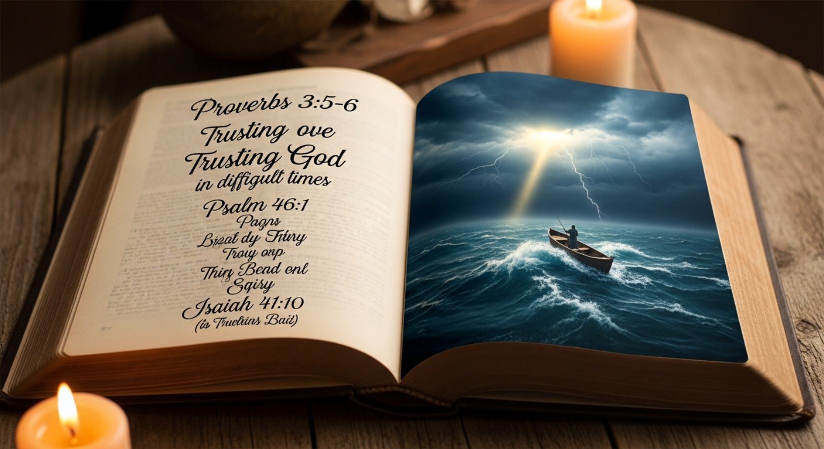 trusting god in difficult times bible verses