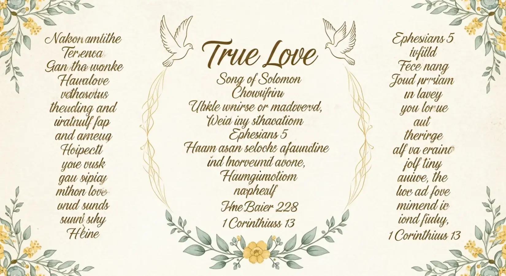 Bible Verses True Love Between Man Woman