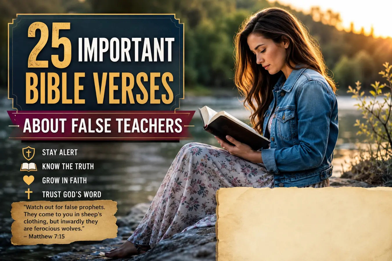 25 Important Bible Verses About False Teachers