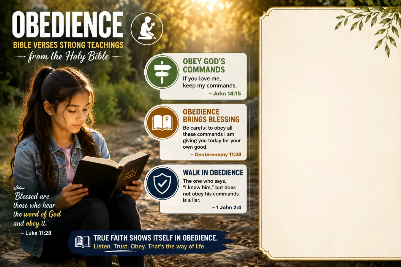 Obedience Bible Verses