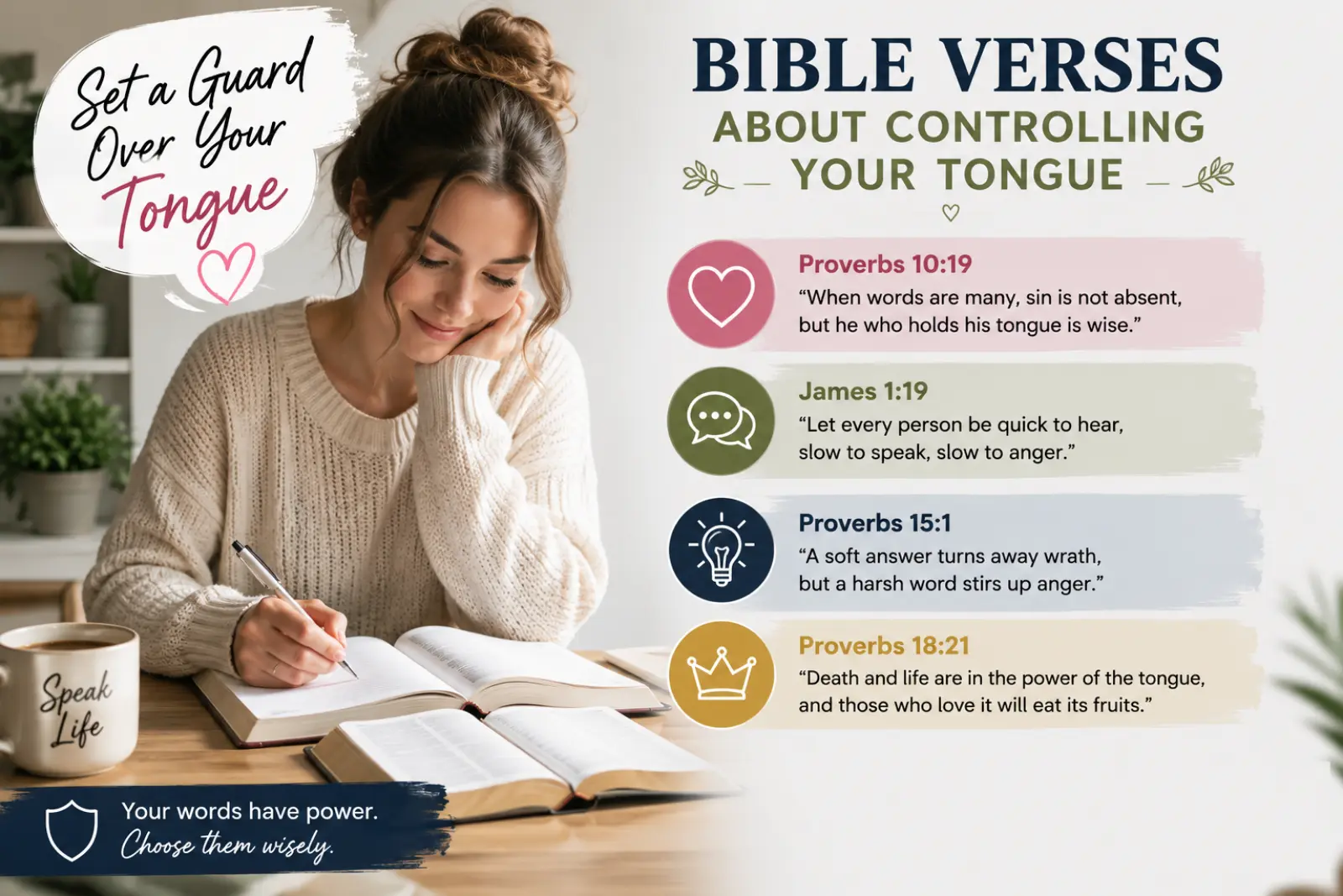 bible verses about controlling your tongue