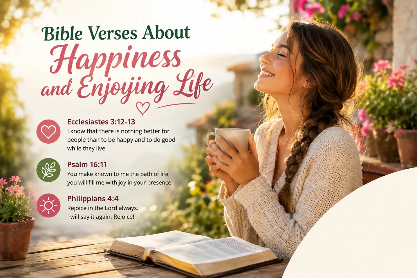 Bible Verses About Happiness and Enjoying Life