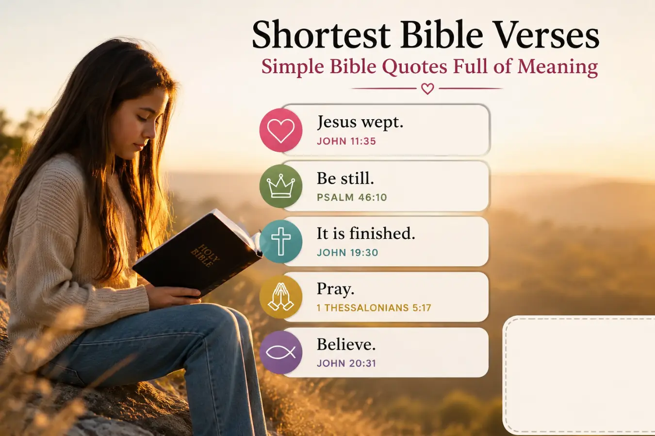 Shortest Bible Verses