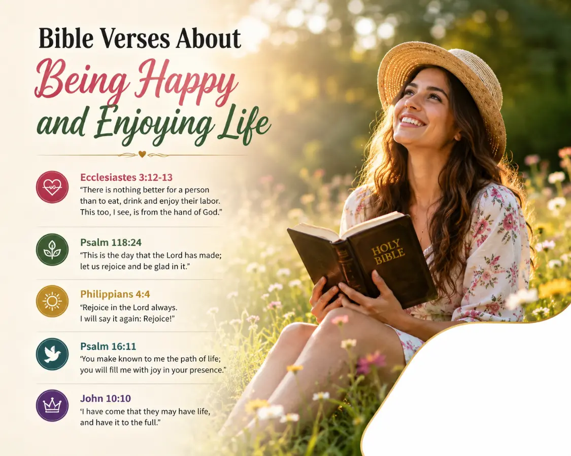Bible Verses About Being Happy and Enjoying Life