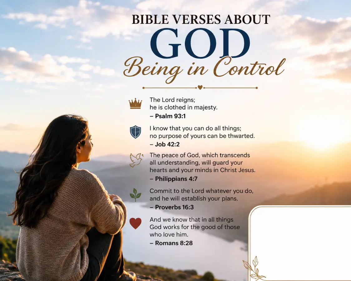 Bible Verses About God Being in Control