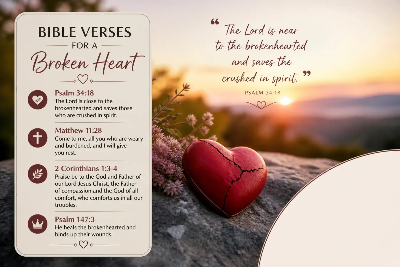 bible verses for broken heart
