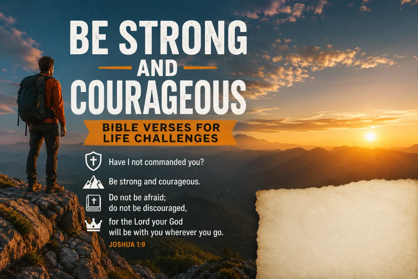 Be Strong and Courageous Bible Verses