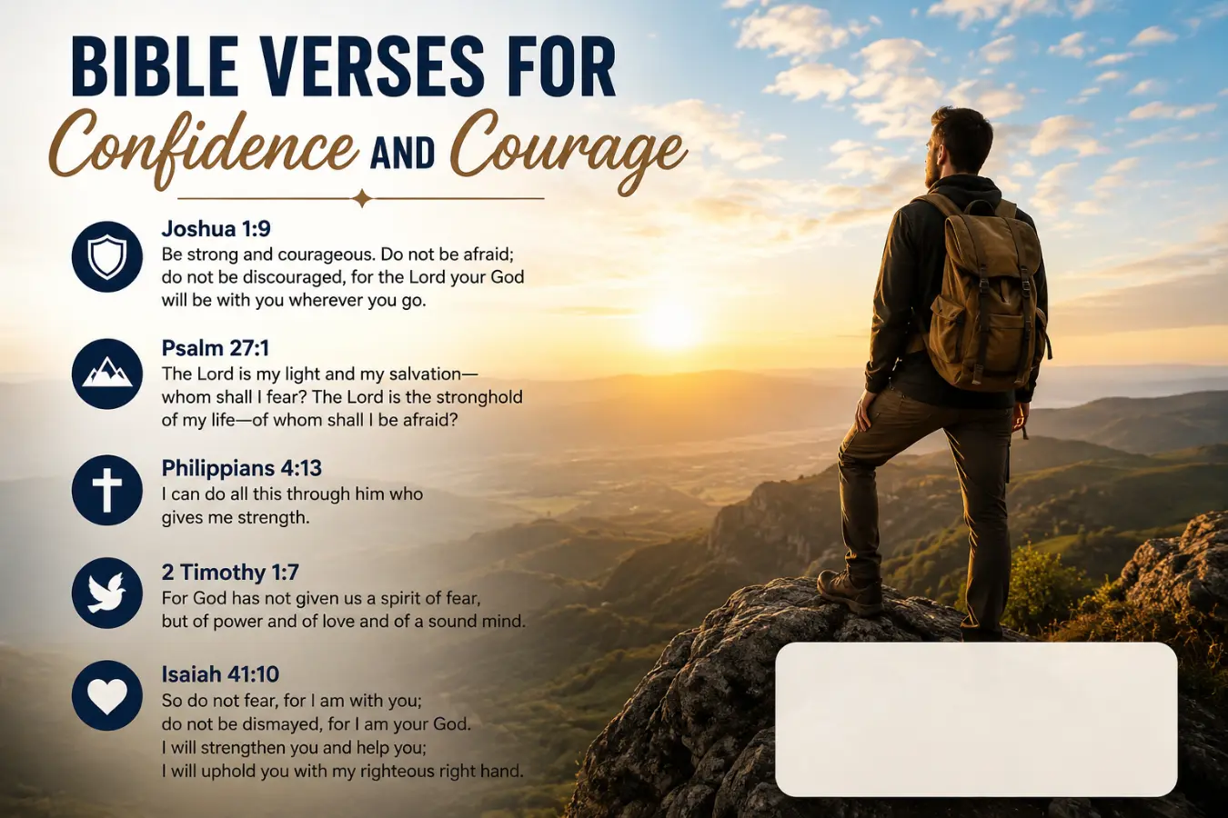 Bible Verses for Confidence and Courage