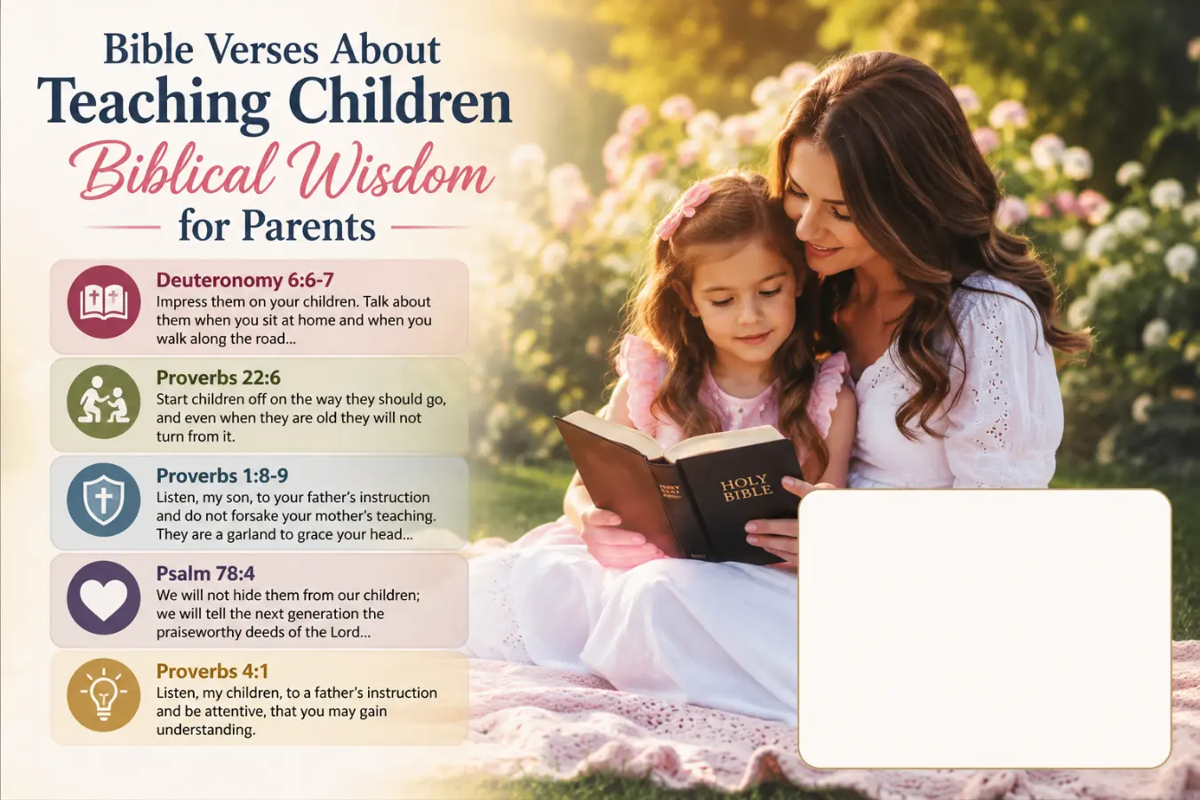 Bible Verses About Teaching Children