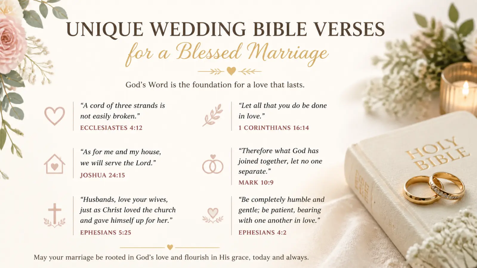 unique wedding bible verses