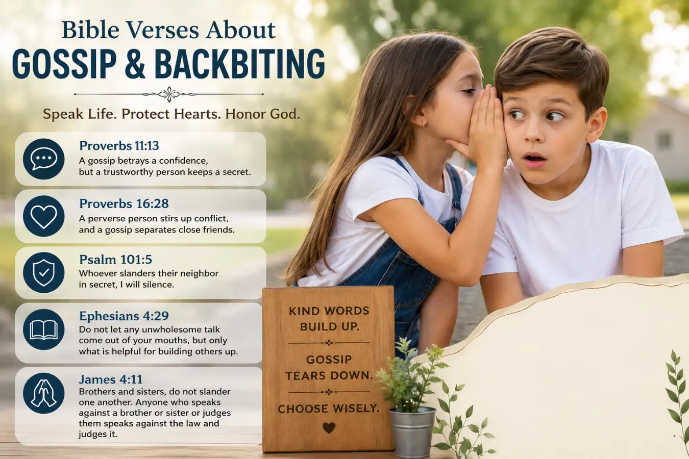 Bible Verses About Gossip and Backbiting