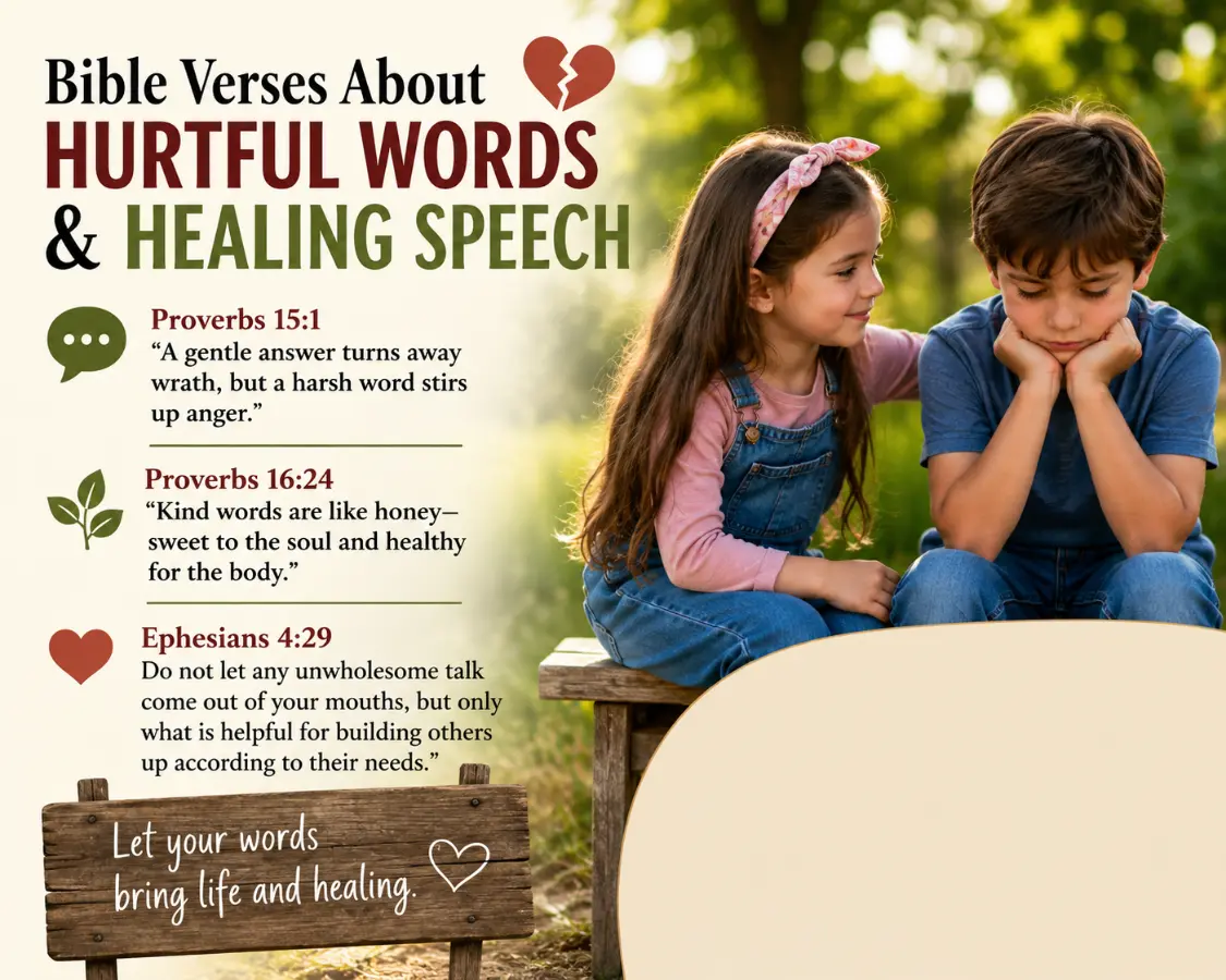 Bible verses about hurtful words