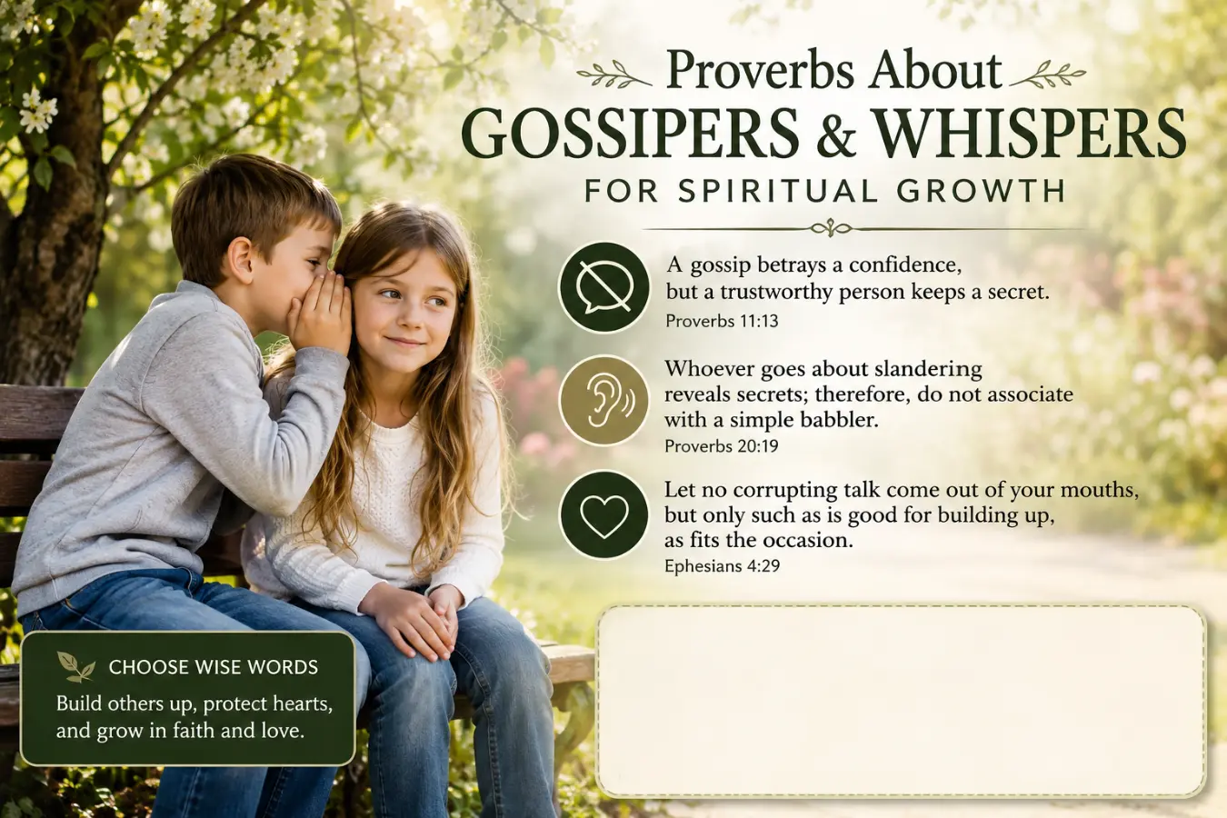 Proverbs About Gossipers and Whispers