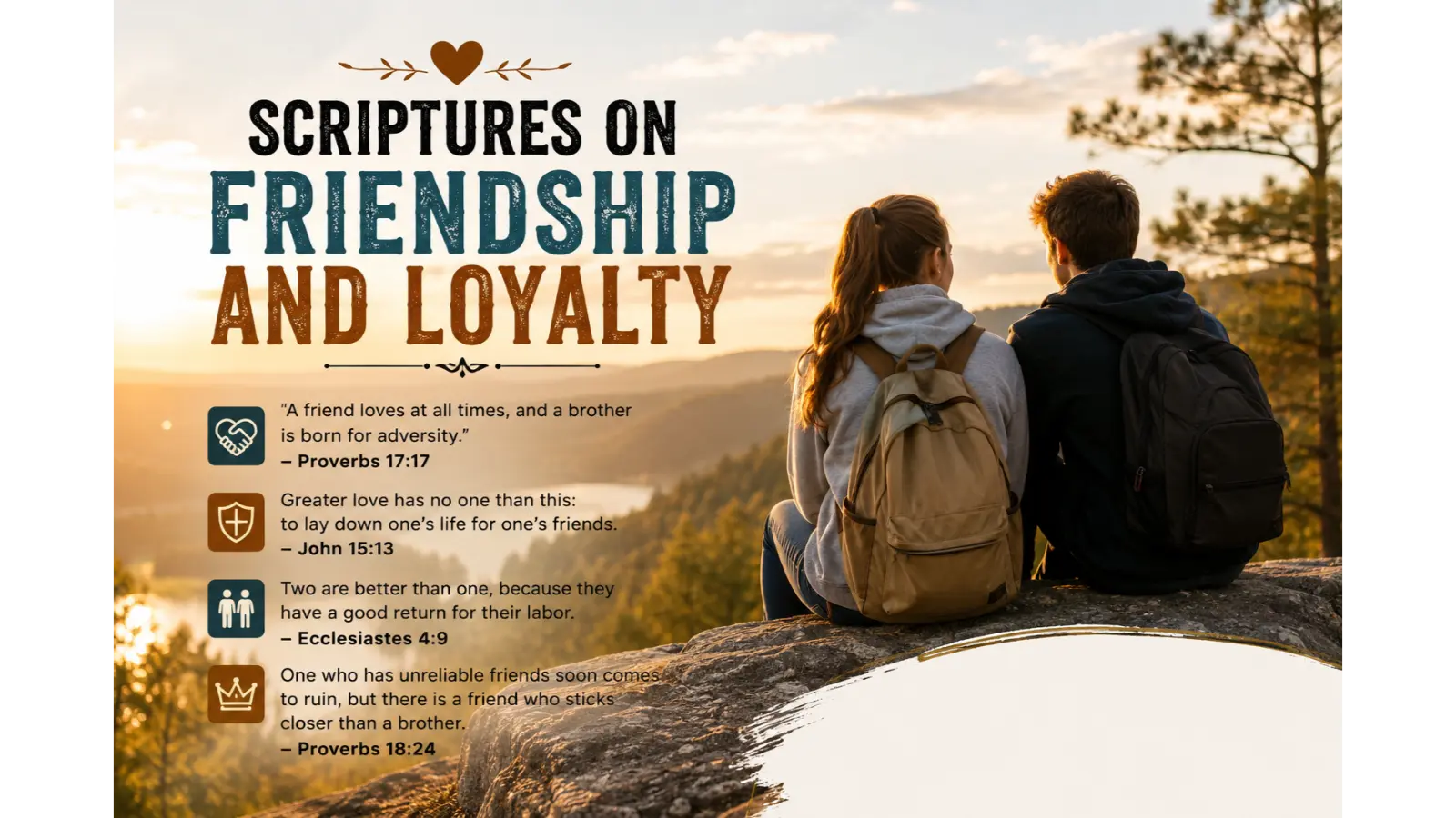 Scripture on friendship and loyalty