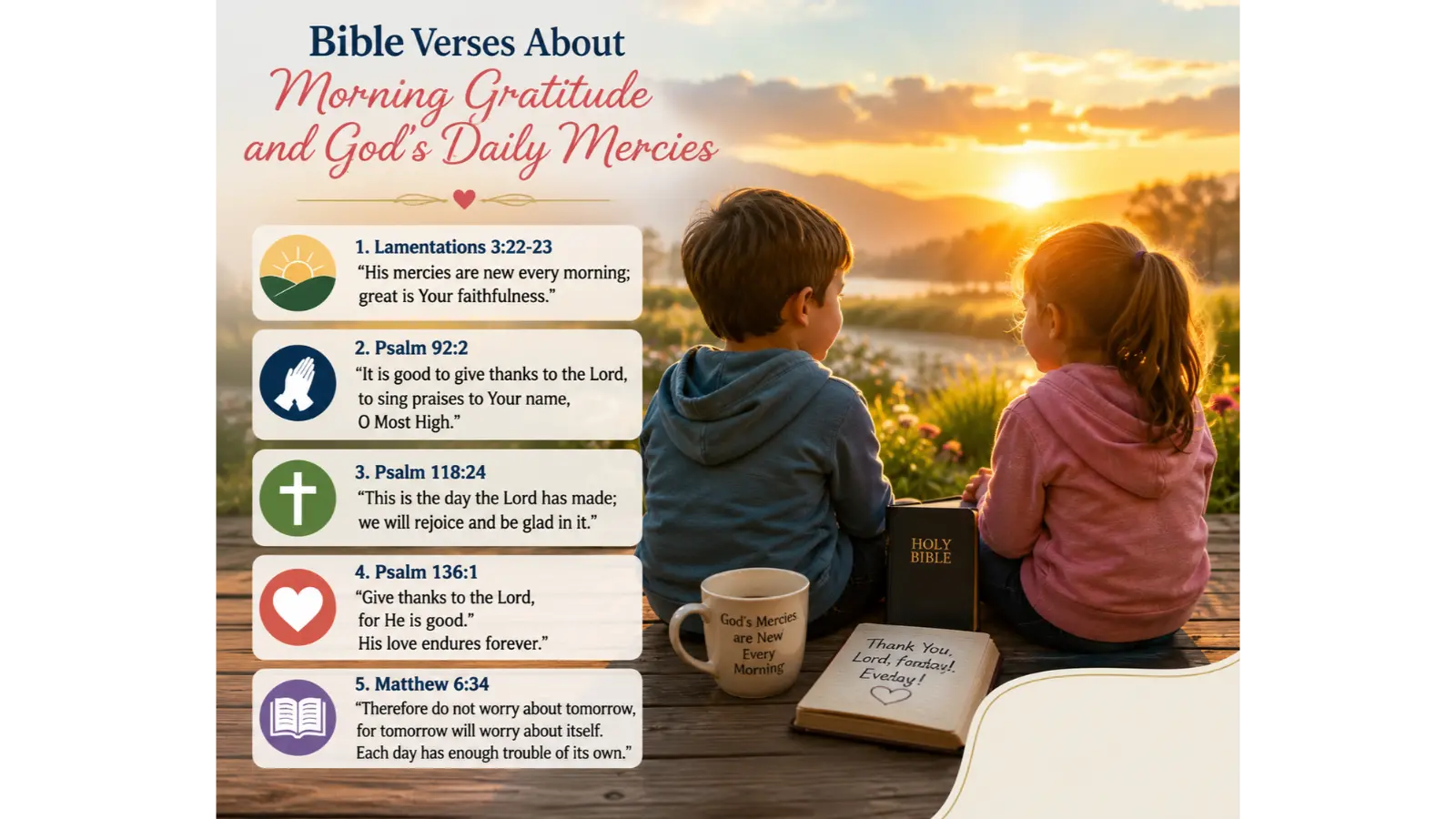 Bible verses about morning gratitude