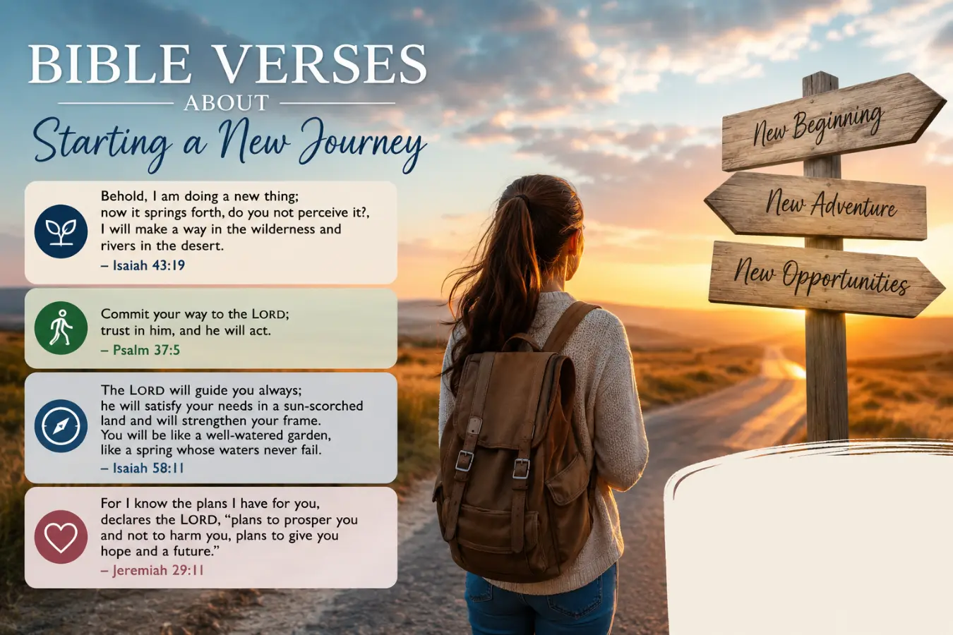 Bible Verses About Starting a New Journey