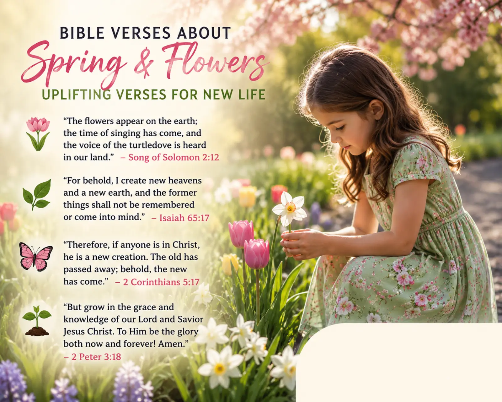 Bible verses about spring and flowers