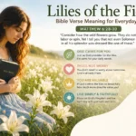 Lilies of the field Bible verse meaning