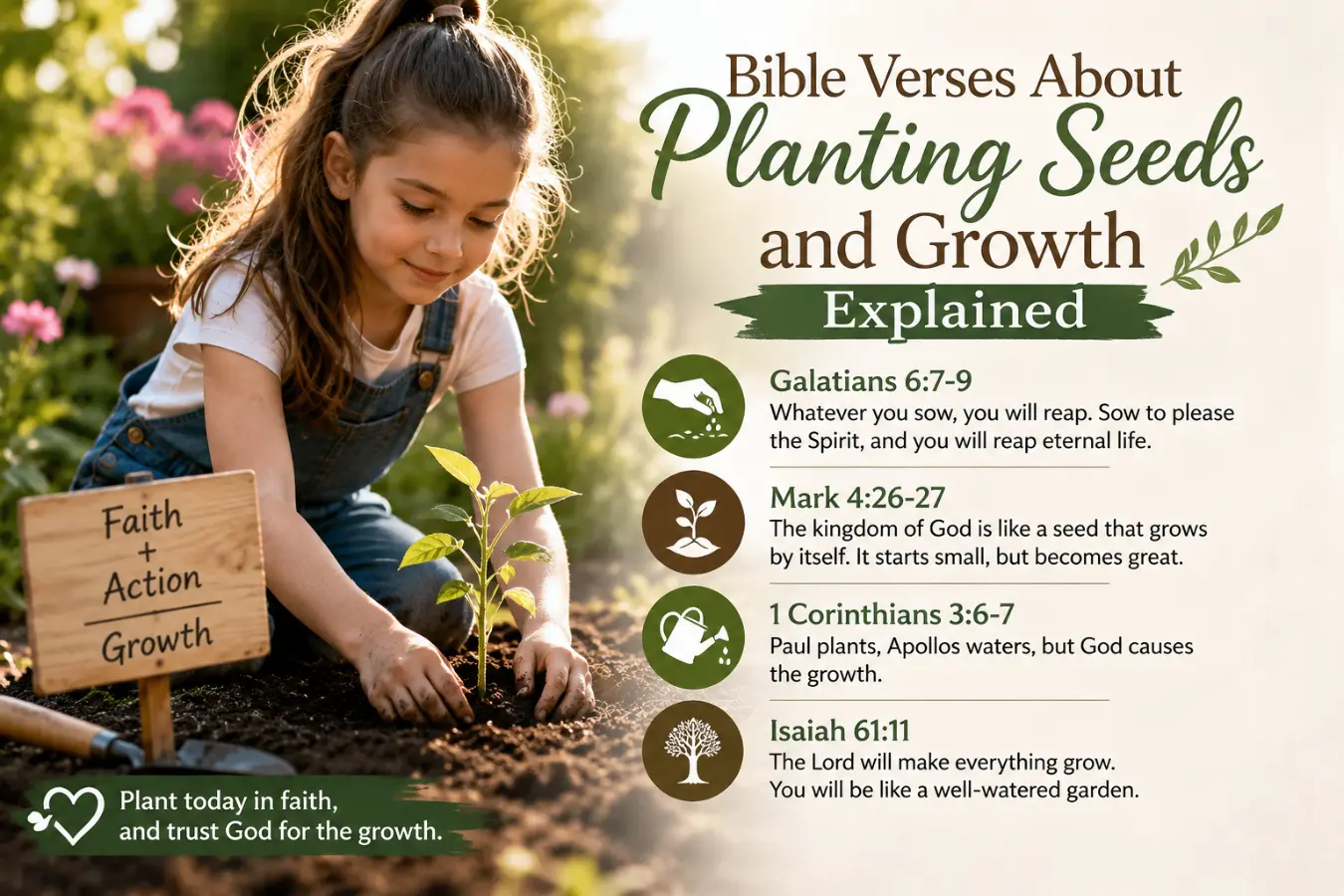 Bible Verses About Planting Seeds and Growth