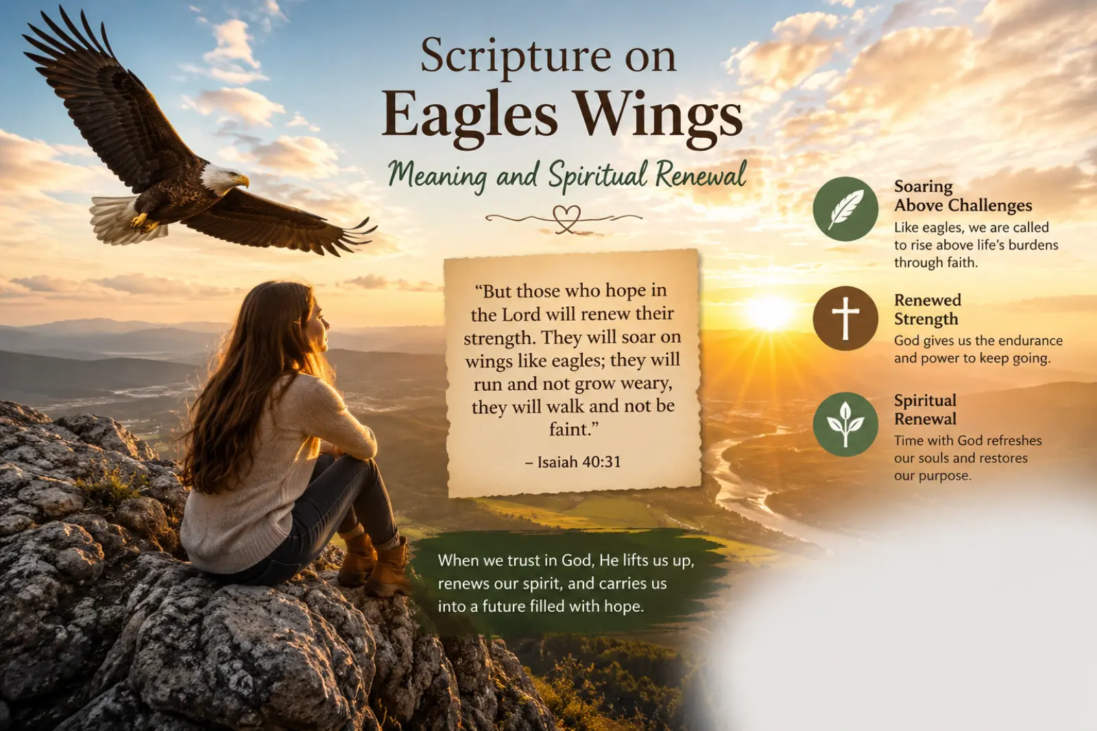 Scripture on eagles wings meaning