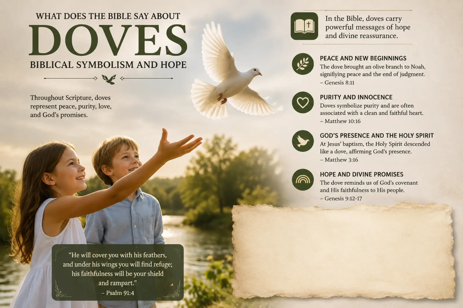 What does the Bible say about doves