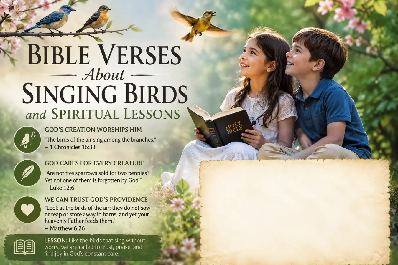 Bible Verses About Singing Birds