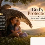 Scripture on God's protection like a bird